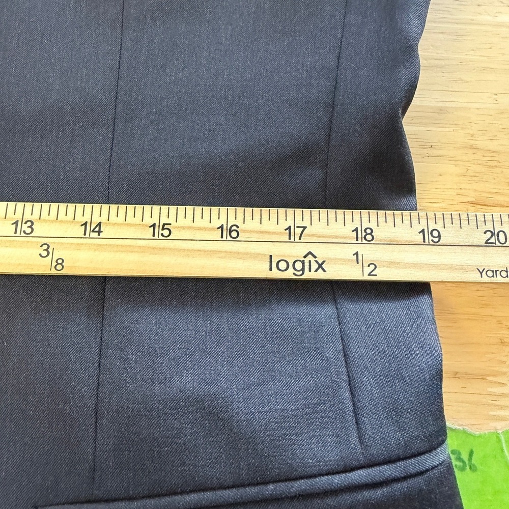Jos. A. Bank 2-Piece Suit Mens 40R 33x31 Wool 2 Button Jacket Flat Front Black - Picture 12 of 16